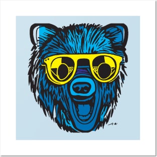 Bear with Sunglasses Posters and Art